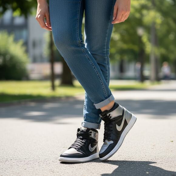 Nike Air Jordan 1 Retro High OG Satin Shadow Women’s 7.5 fits Youth 6Y NIB - Picture 13 of 13